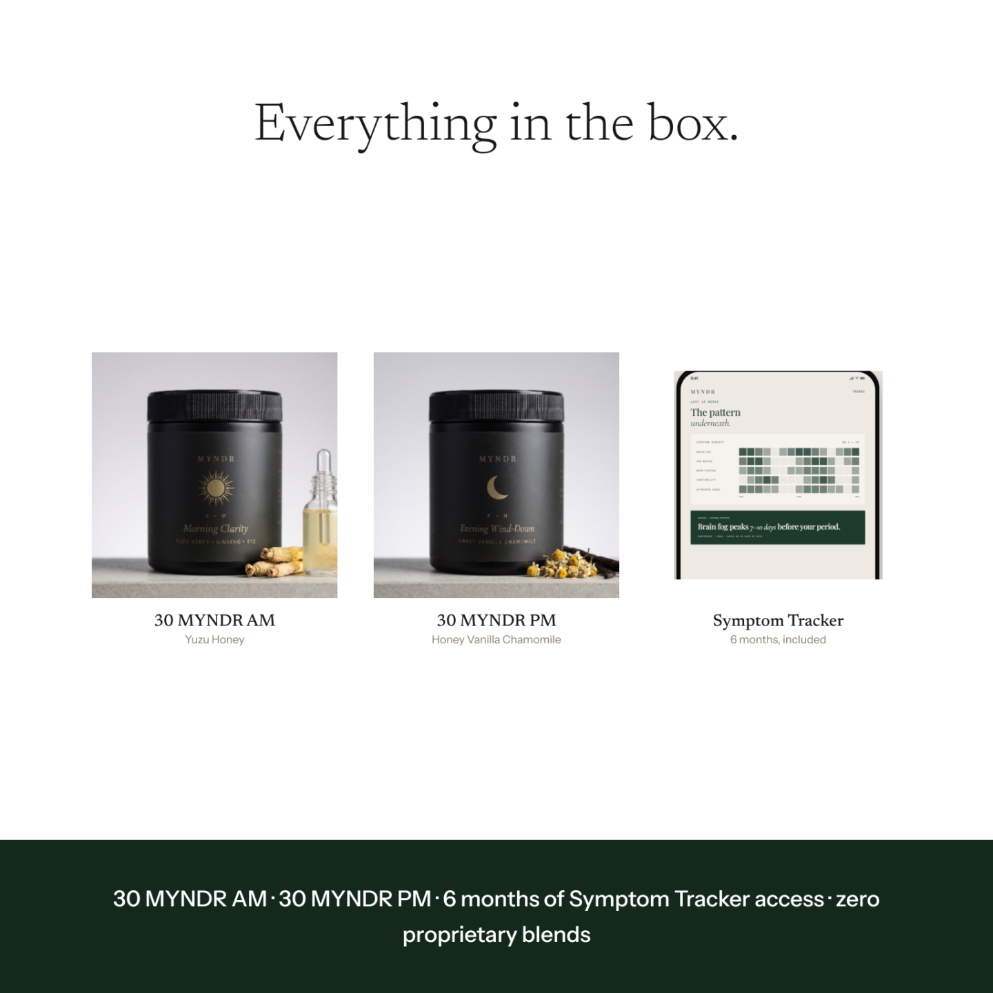 MYNDR - AM & PM Formula for Perimenopause Cognitive Support