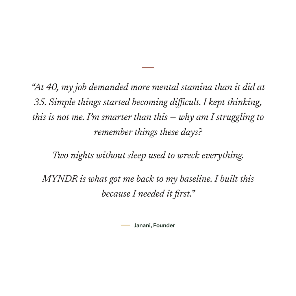 MYNDR - AM & PM Formula for Perimenopause Cognitive Support