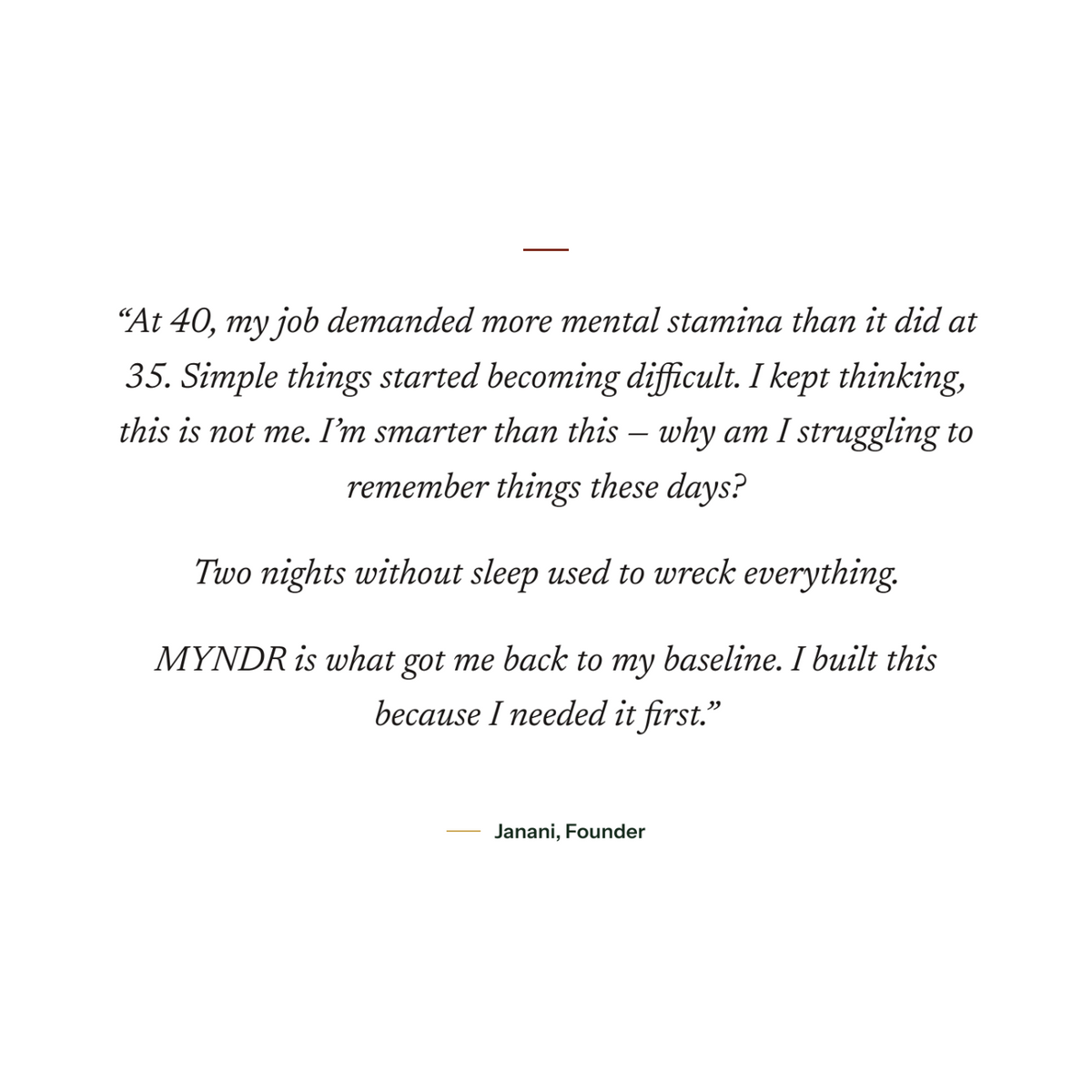 MYNDR - AM & PM Formula for Perimenopause Cognitive Support
